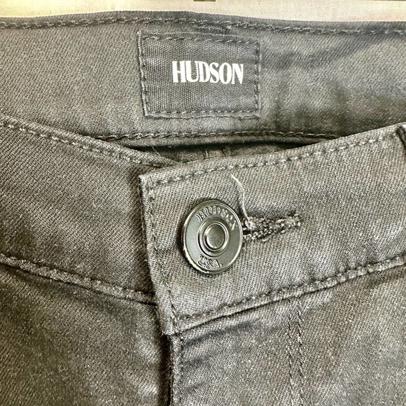 HUDSON Anthropologie‎ Low-Rise Skinny Jeans Women’s 25X28 Black Krista Ankle - Picture 3 of 12